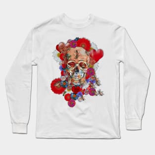 Skull Flower Power II Long Sleeve T-Shirt